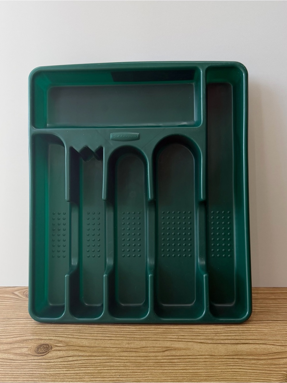 Rubbermaid 1994 Vintage Dark Green Cutlery Silverware Utensil Organizer 2925